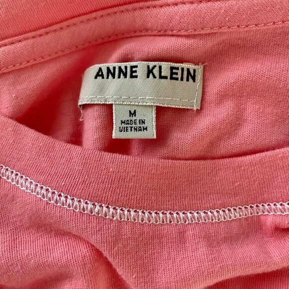 Anne Klein Pink Short Sleeve Tee Women's Medium - Picture 7 of 8